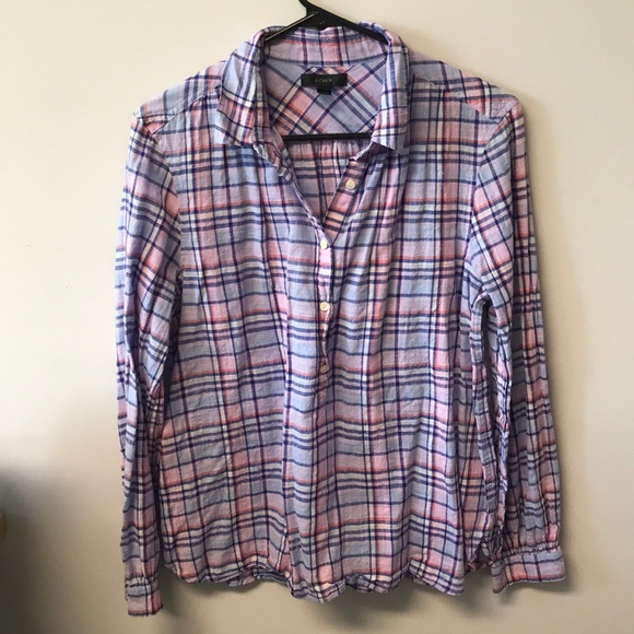 J. Crew Tops - JCrew plaid shirt